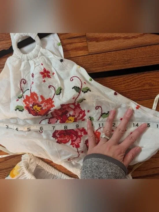 Farm Rio Embroidered Carmina Floral Maxi Dress - Picture 11 of 16